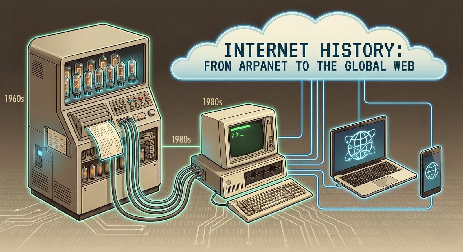 Evolusi Jaringan Dunia: Menelusuri Sejarah Internet dari ARPANET Hingga Era Digital